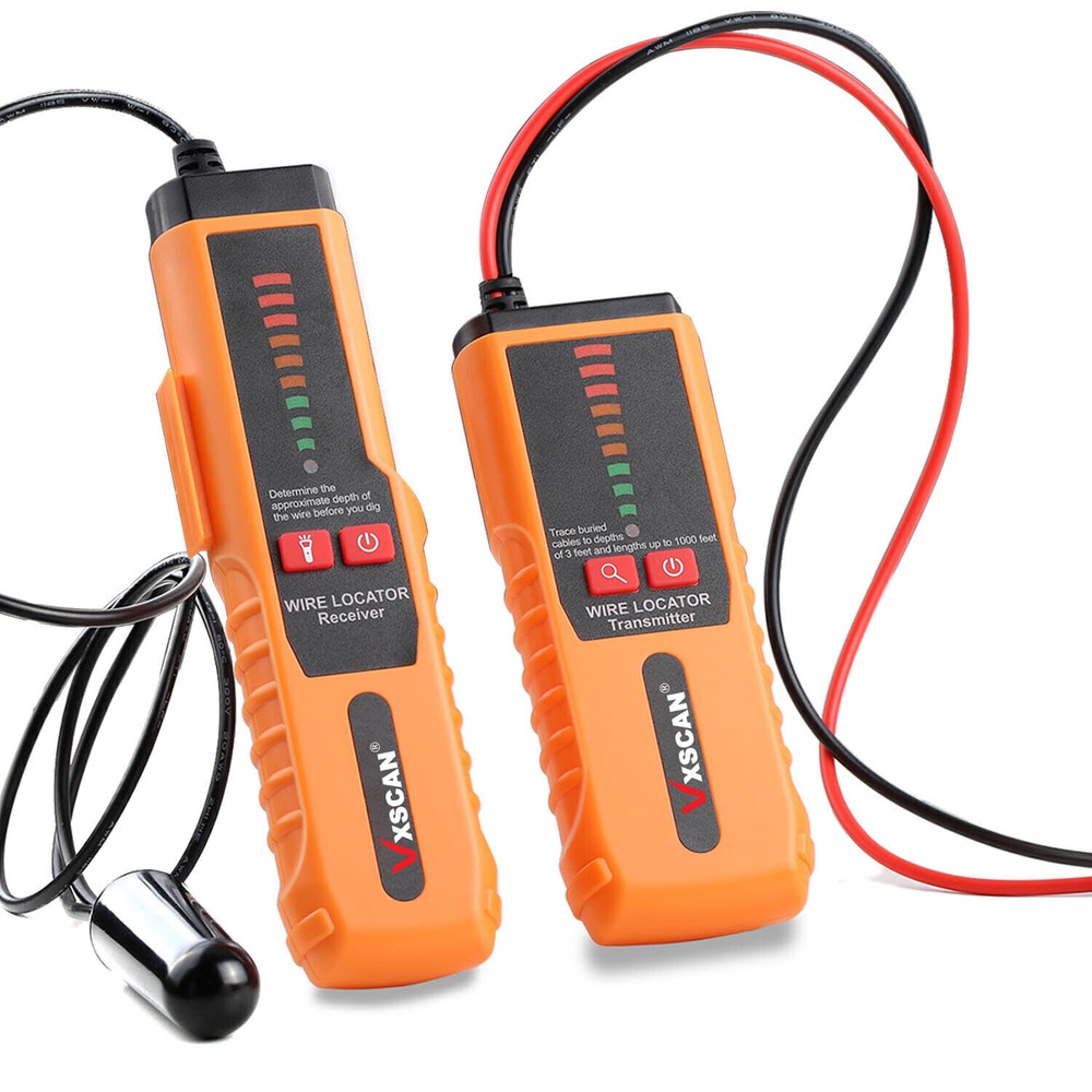 Underground Cable Wire Locator Tracker NETWORK & TELEPHONE LINE TEST + Earphone