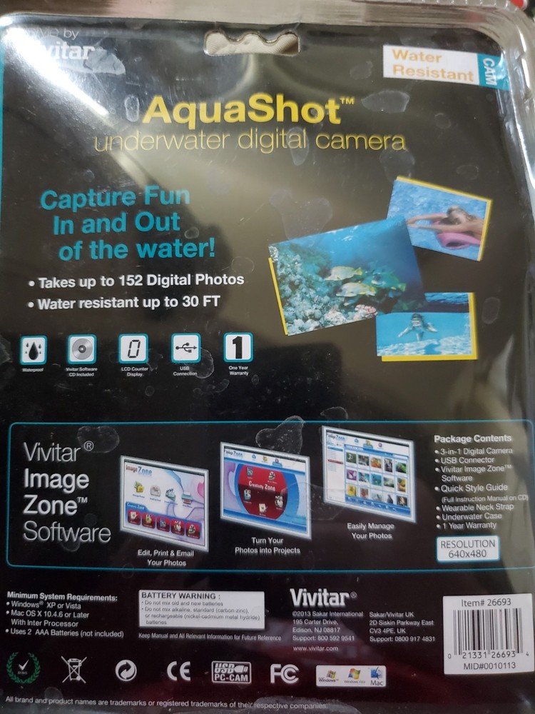 Aqua shot Underwater Digital Camera