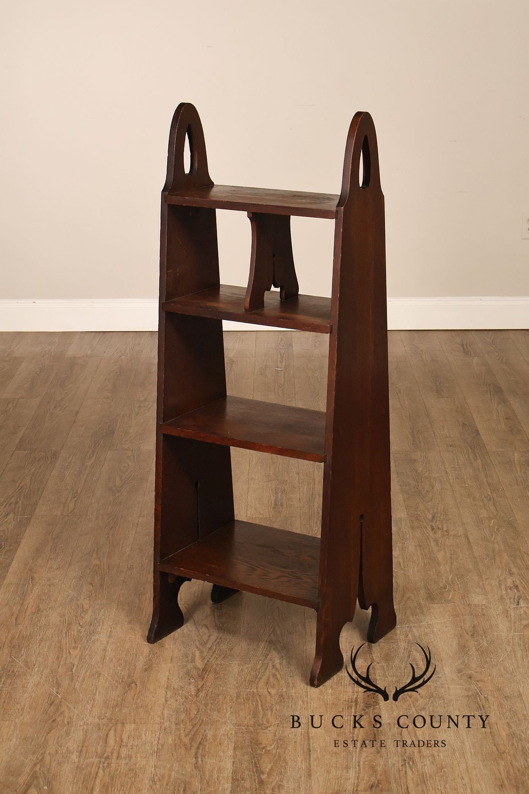 Antique Grand Rapids Arts And Crafts Mission Oak Magazine Stand