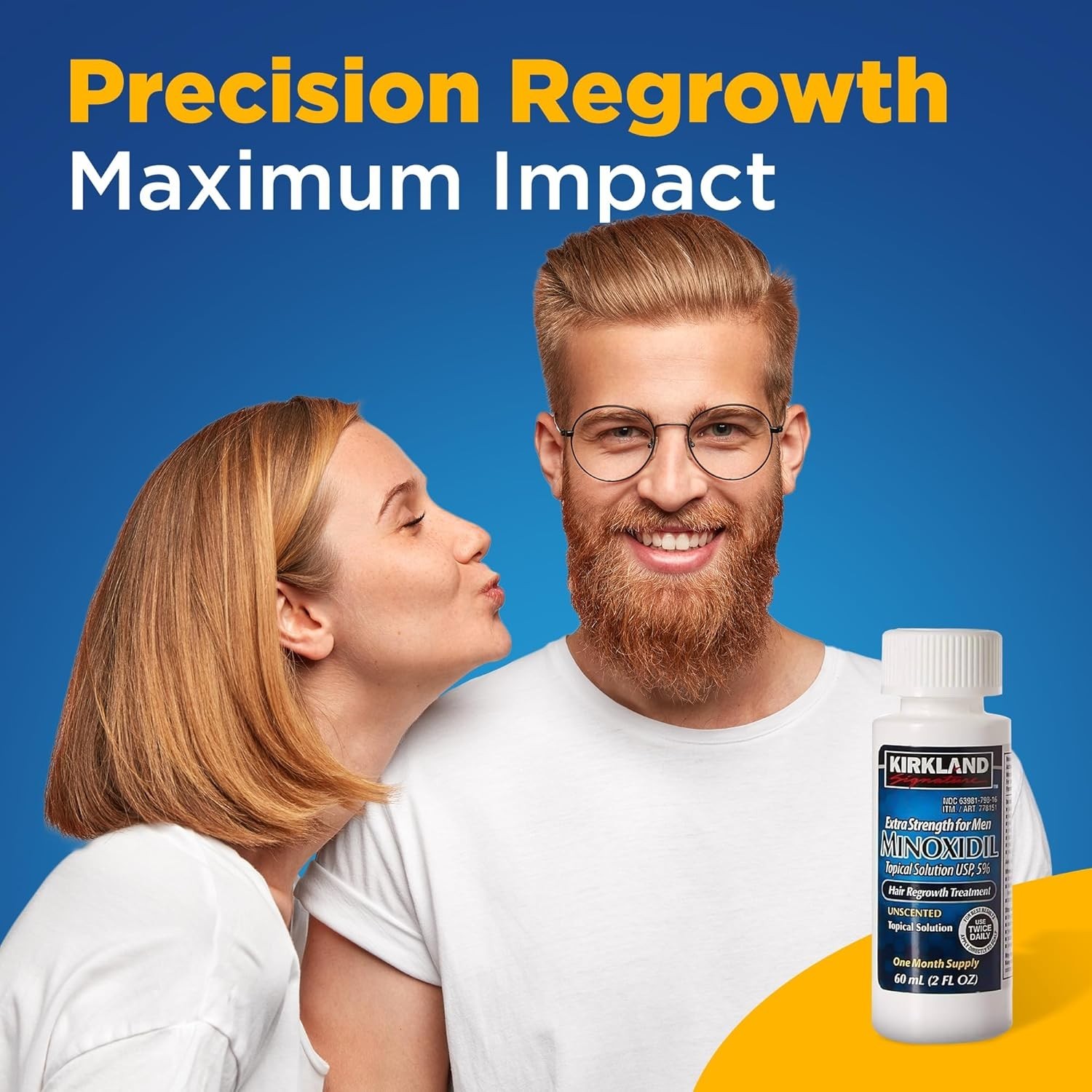 Kirkland Minoxidil 5% Extra Strength Mens 6 Month Bottles Hair Regrowth Solution