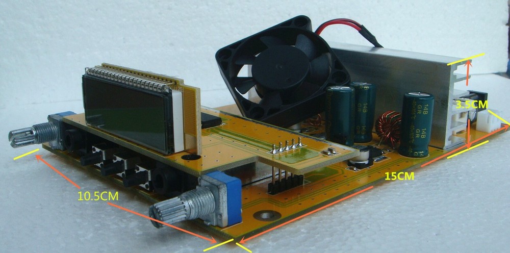 DIY 1.5W/15W Adjustable PLL stereo Fm transmitter broadcast only PCB