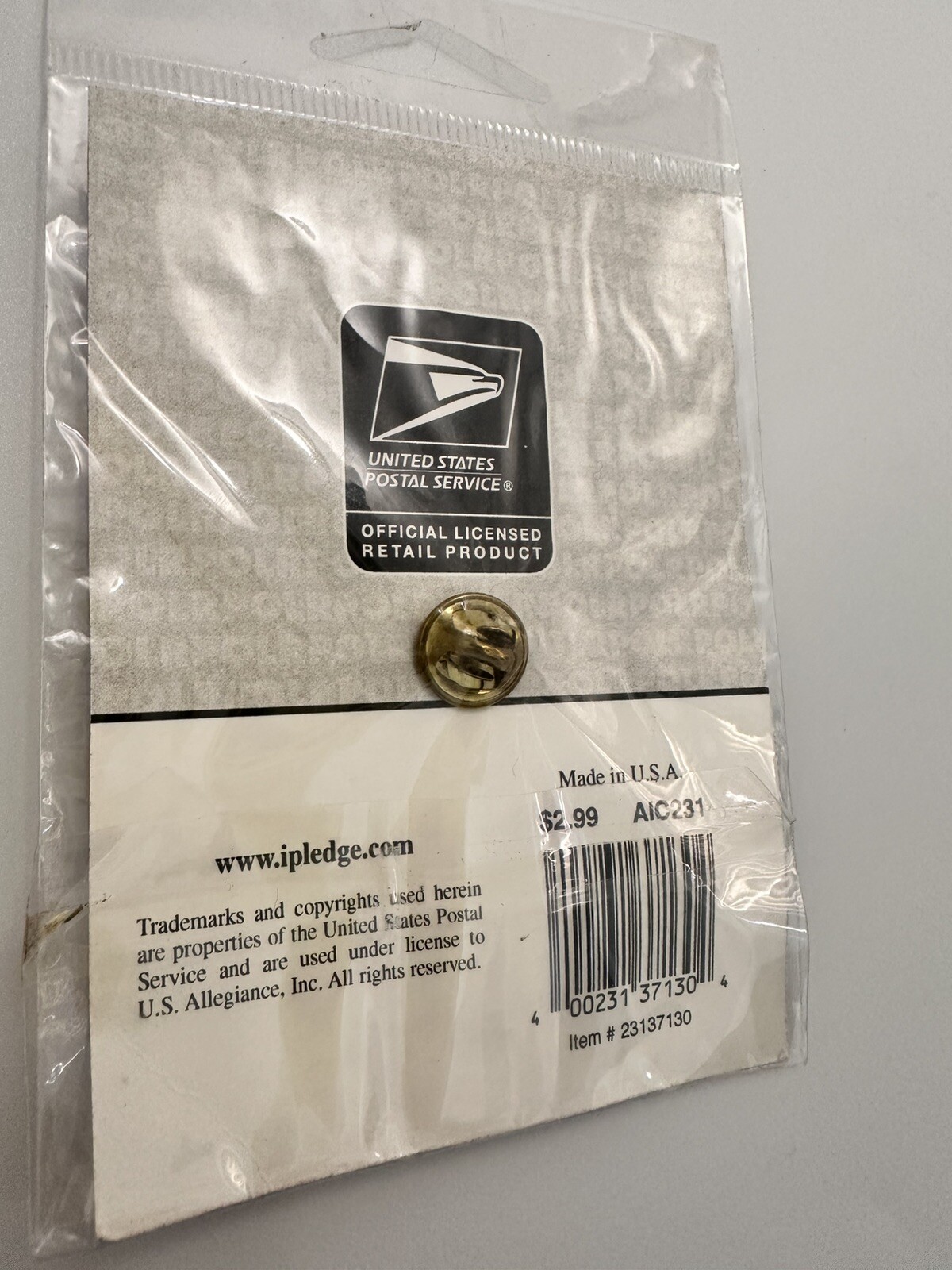 USPS Black Heritage Marian Anderson 37 Cent Postage Stamp Hat Lapel Pin