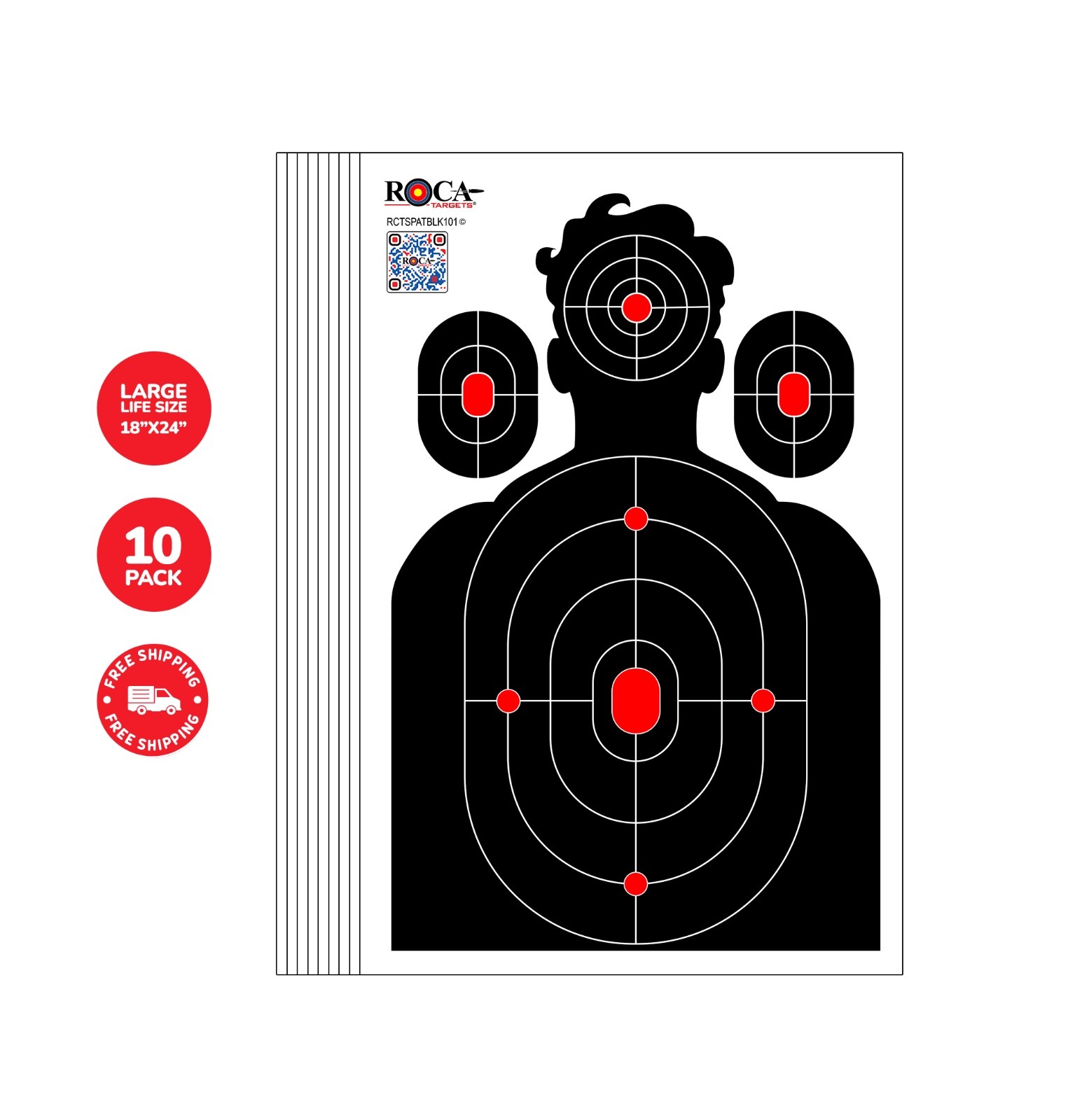 Target, Splatter Target, Reactive Target, Target Impact Burst LG 18"x24 " 10 Pk
