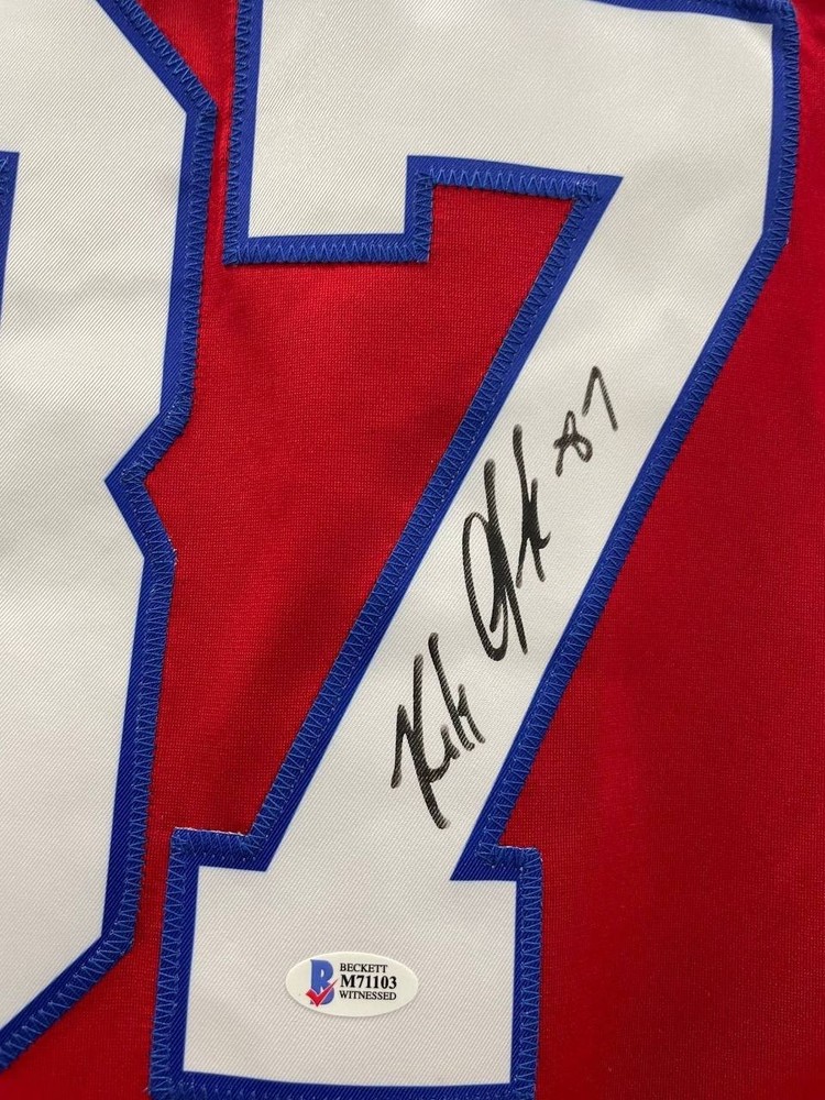 ROB GRONKOWSKI Red Signed Jersey Autographed Beckett COA