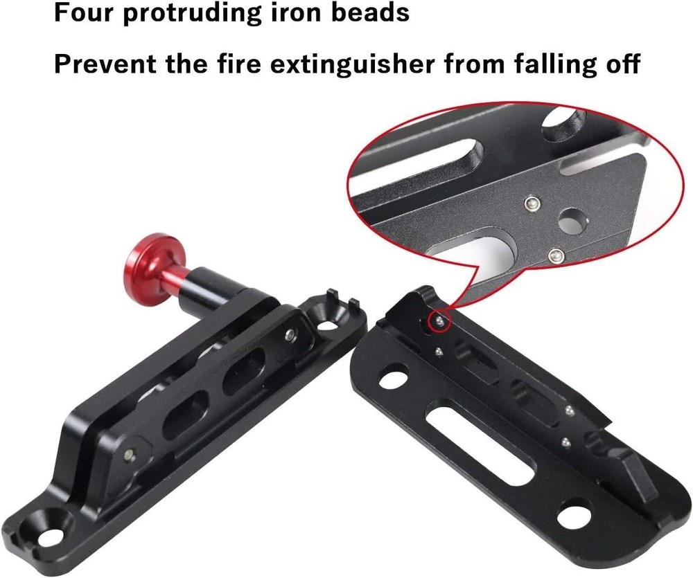 Quick Release Aluminum Roll Bar Fire Extinguisher Mount Holder Compatible wit...