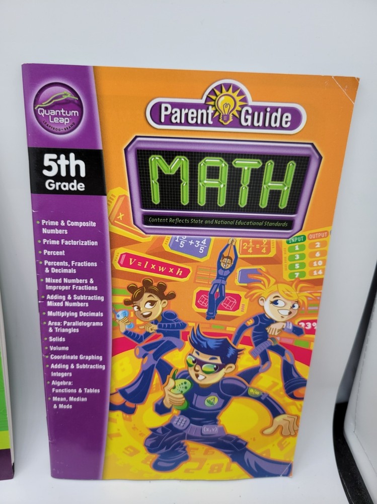 Quantum Leap Quantum Pad Learning System 3rd 4th 5th Grade Math Bundle Cartridge