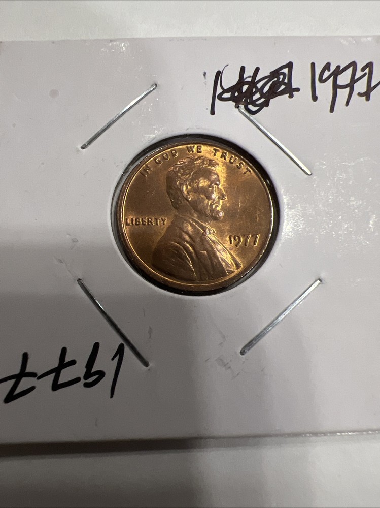 1977 P   Lincoln Memorial Cent - BU