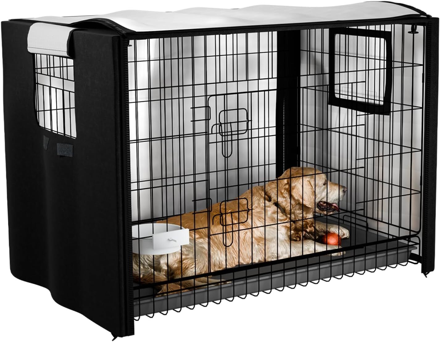 Dog Crate Cover 48 In XL Dog Kennel outside Cover for Large Dogs 420D