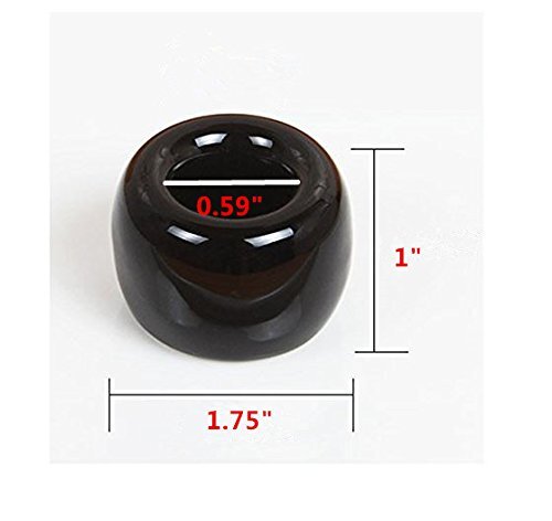 6 Pack Mini Round Ceramic Toothbrush Holder Stand Makeup Tool Holder