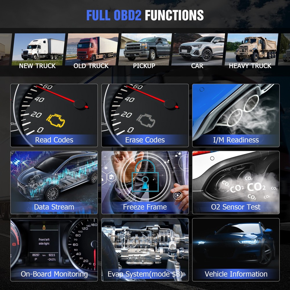 Handheld Code Reader For 99-03 Ford 7.3L Diesel Engine Dodge Ram1500 2500 Pickup