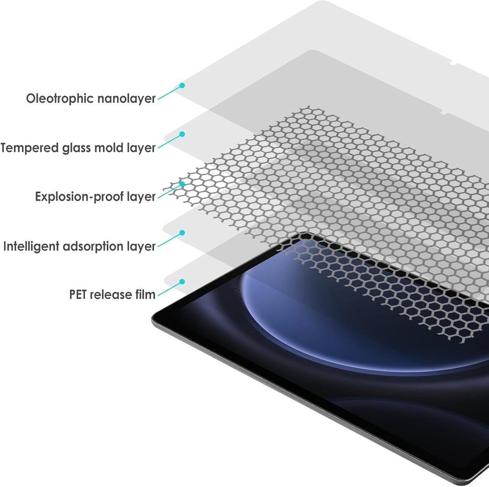 Samsung Galaxy Tab A11 Plus / A9 Plus Tempered Glass Screen Protector 2 Pack