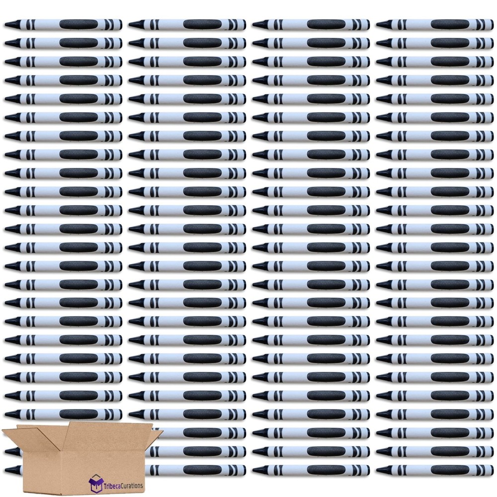 Black Crayon Bulk Value Pack 100 Count