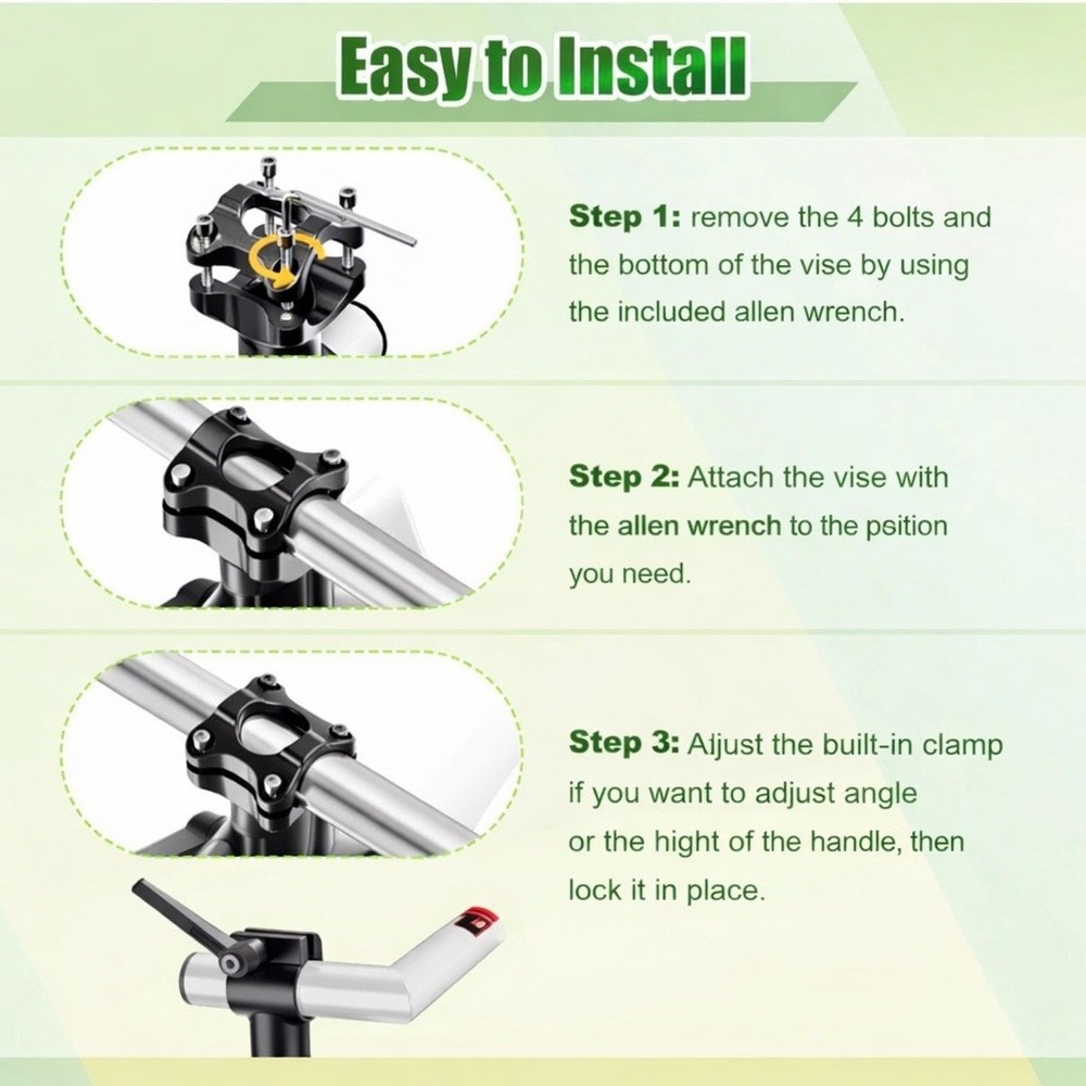 Universal Trimmer Handle Mount Clamp Easy Install Adjustable