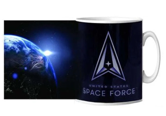 US SPACE FORCE EARTH SKY CERAMIC MUG 15 OZ