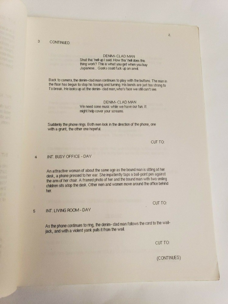 DEVIANT / Stephen Johnston 1990 Unproduced Movie Script Screenplay, 2nd Draft