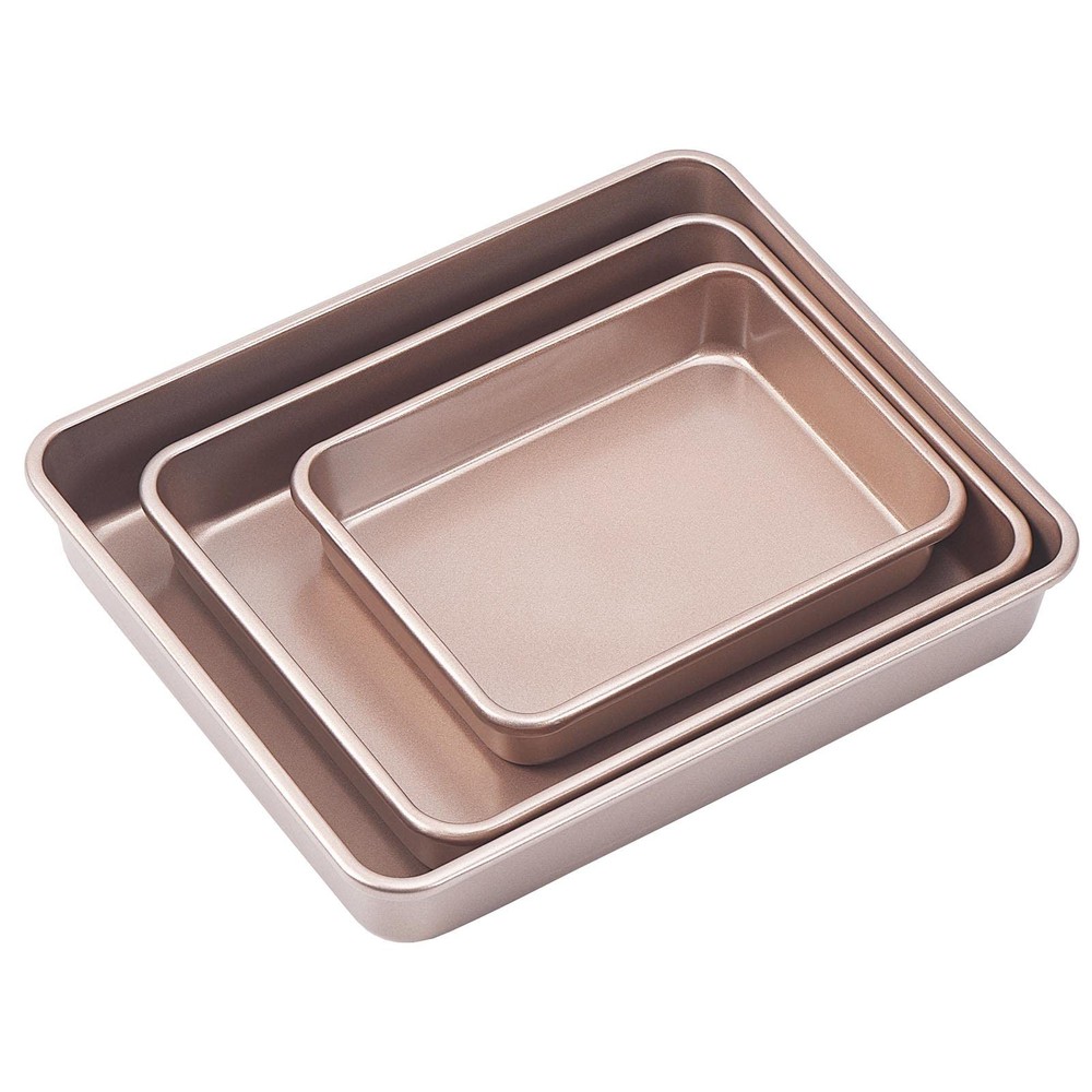 CAMOFOXIN Nonstick Roasting Pan, Deep Baking Pan Set, Large Cake Pan Sets for...
