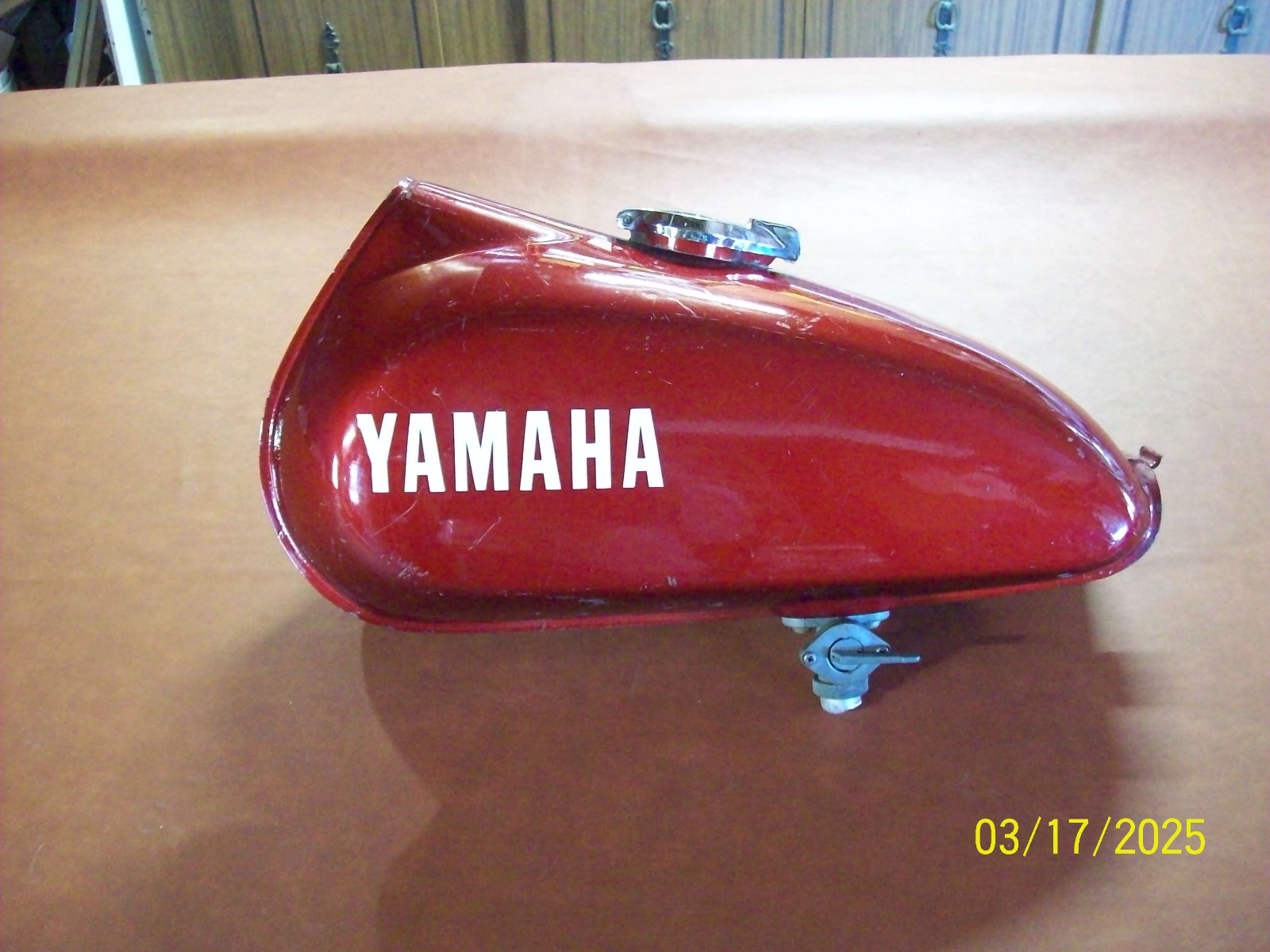 Yamaha DT125 Fuel Tank No Dents #2 Burgundy AT CT 70’S +Global Shipp