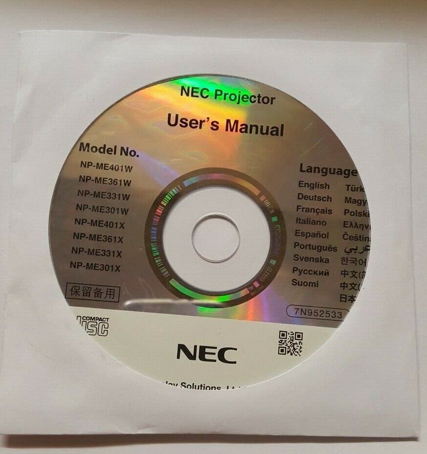NEC PROJECTOR USER'S MANUAL NP-ME Series