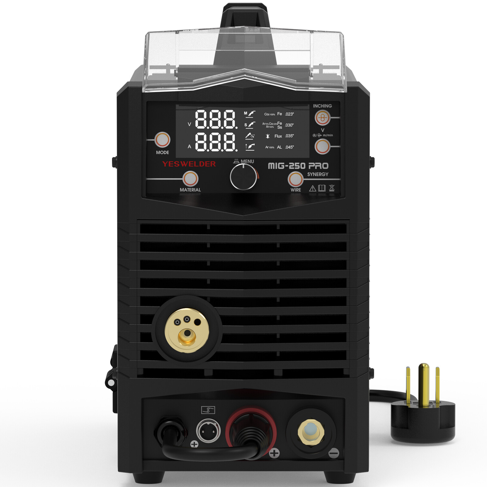 MIG-250 PRO Aluminum Welder,250A 220V,Welding Machine MIG/Lift TIG/ARC 3 in1