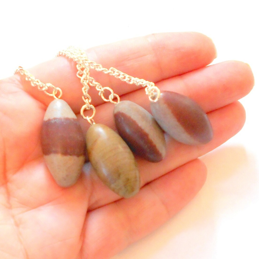 Shiva Lingam Gemstone Pendulum for Divination and Dowsing