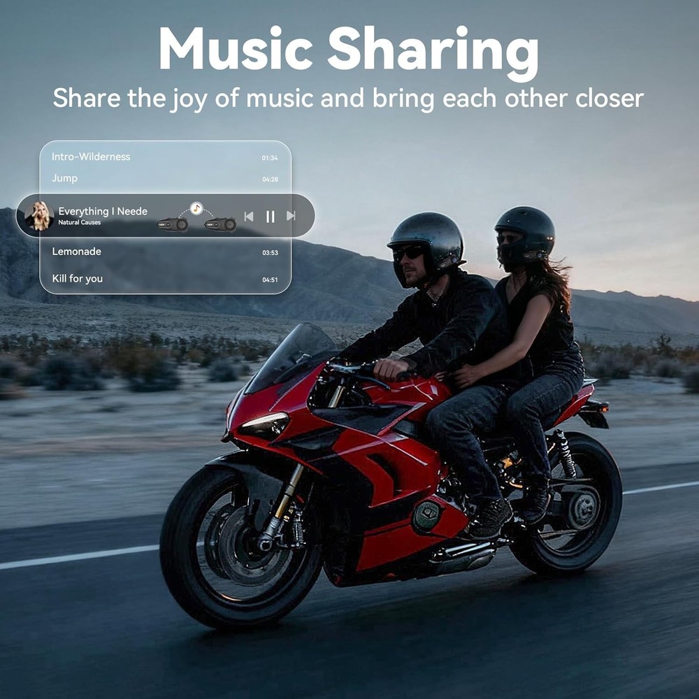 X10 10 Riders Group Mesh Motorcycle Intercom, 3000m Motorcycle Bluetooth Headset