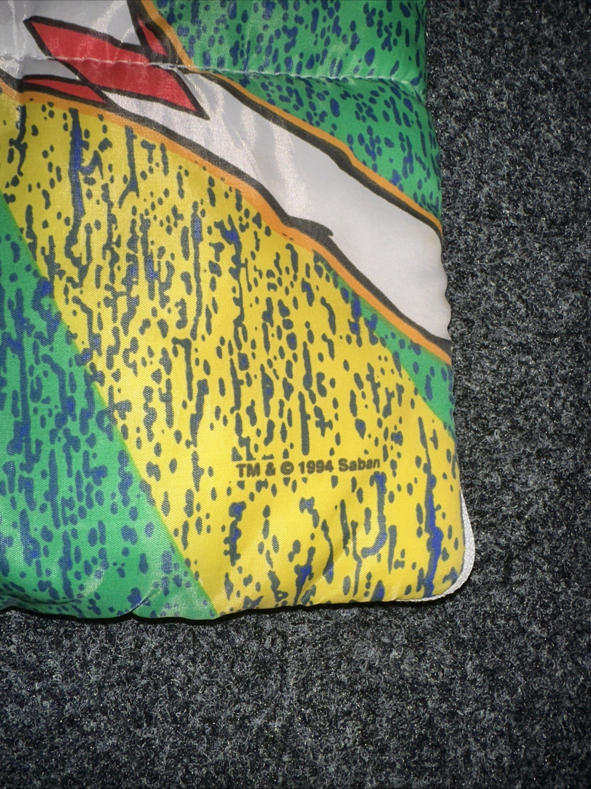 Vintage 1994 Mighty Morphin Power Rangers Sleeping Bag 30" x 57"