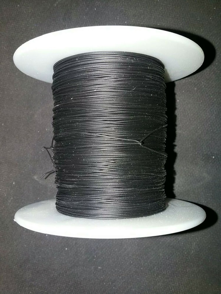30 AWG Solid Kynar Wire UL1423  Black 500 ft  Spool