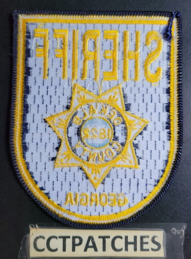 DEKALB COUNTY, GEORGIA SHERIFF SHOULDER PATCH GA