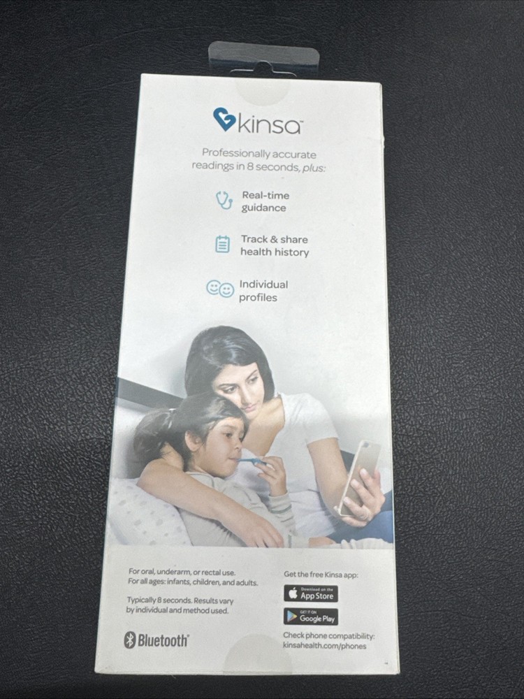 Kinsa Quick Care Bluetooth Smart Thermometer NIB