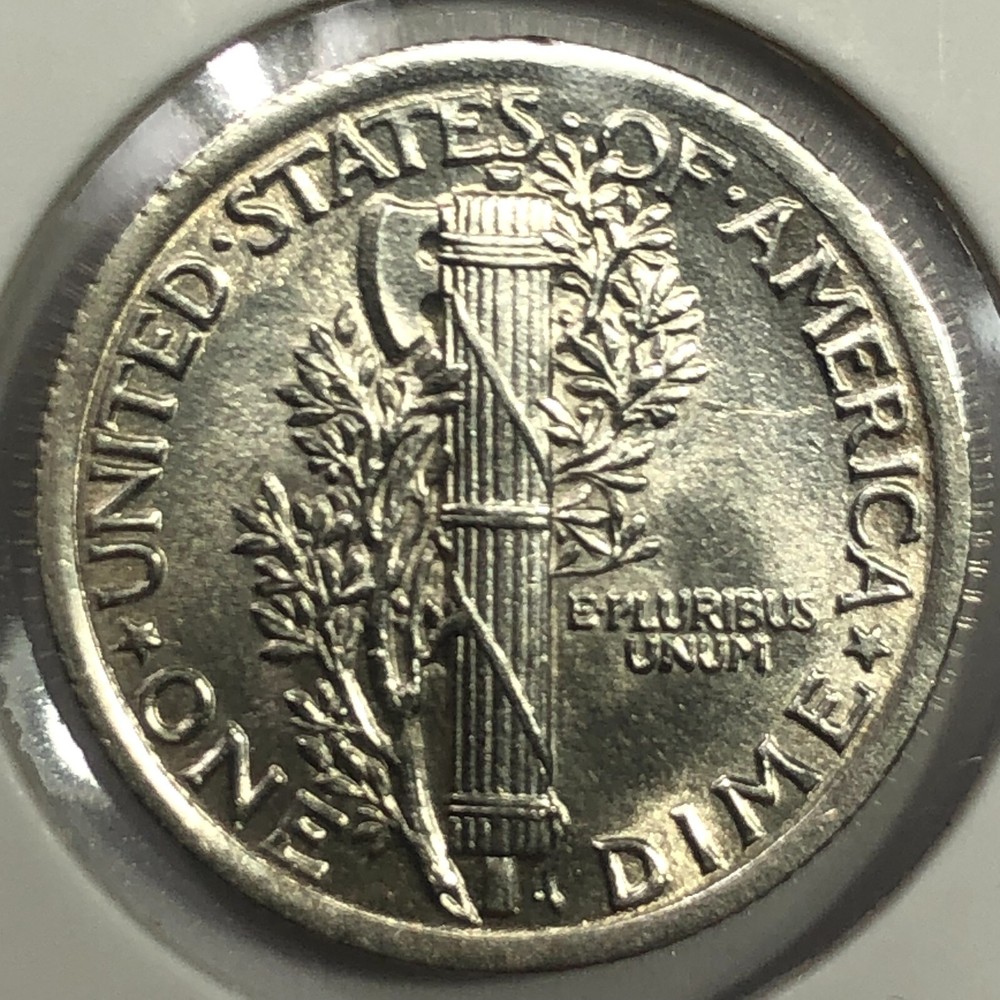 1923 Uncirculated Mercury Silver Dime - #19763