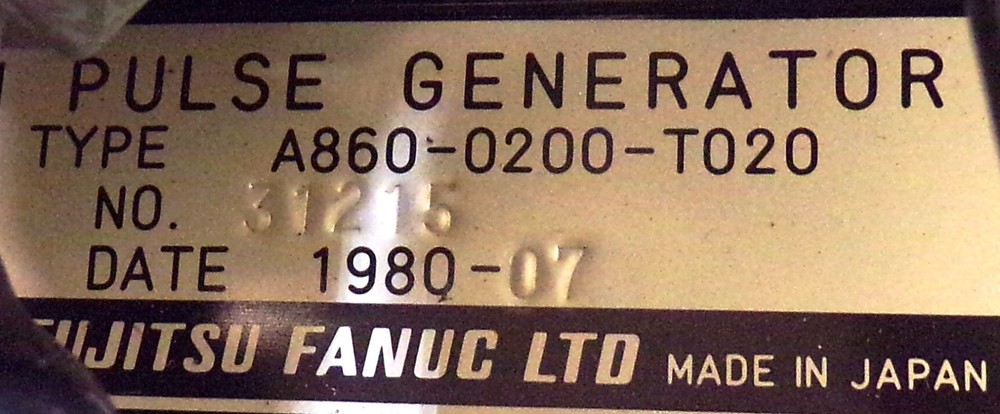 FANUC OPERATOR CONTROL PANEL W/PULSE GENERATOR A860-0200-T020