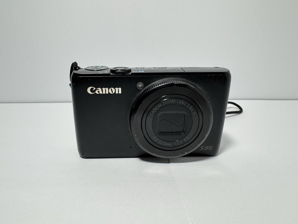 Canon PowerShot S95 Digital Camera Black, 10MP, Compact - TESTED