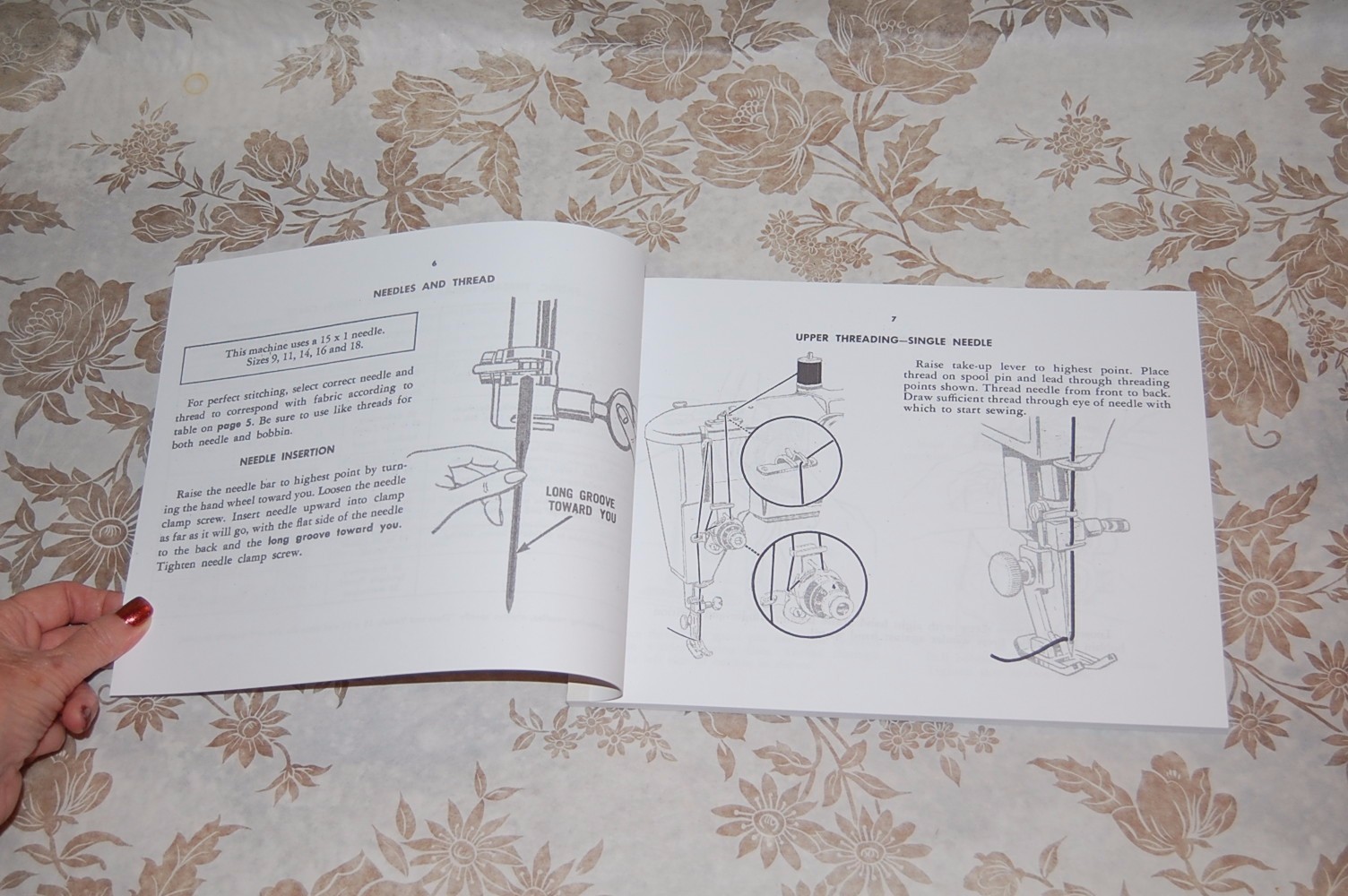 Rare Deluxe-Edition Instructions Manual for Singer 401, 401A Sewing Machine
