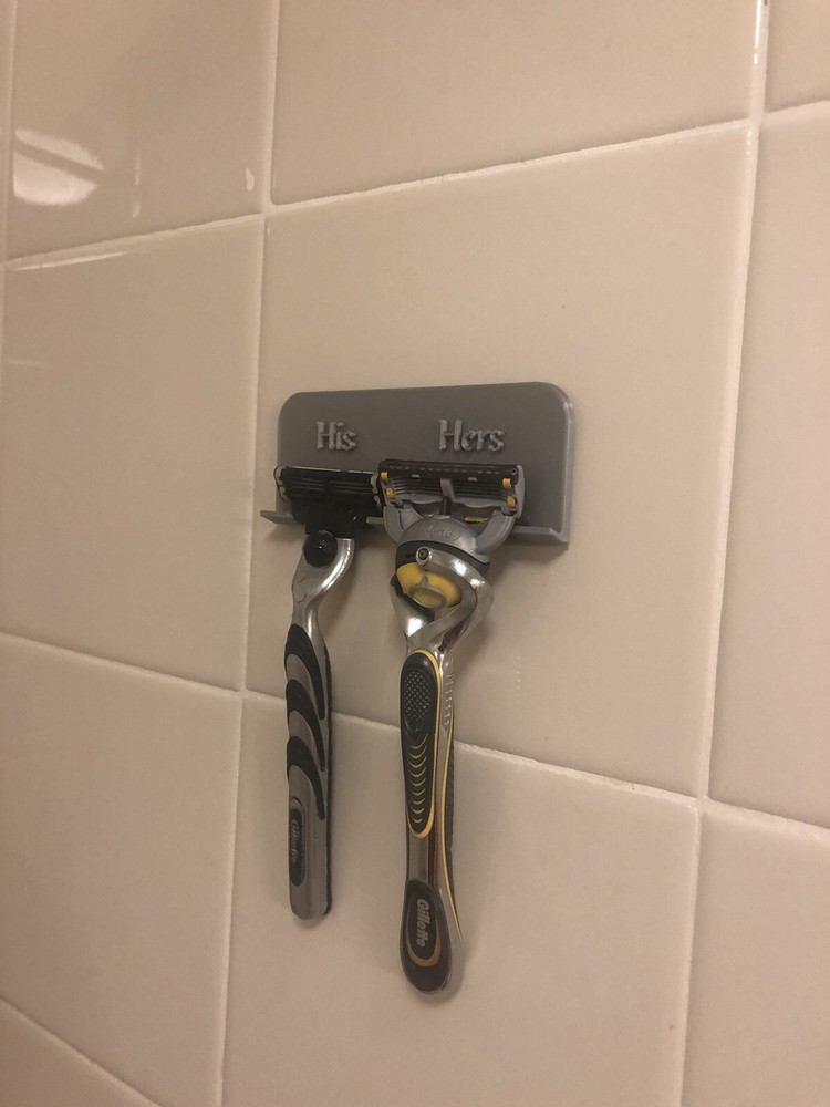 shower razor Organizer “His Hers” Organizer