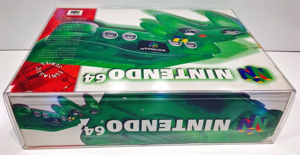 1 Console Box Protector N64 FUNTASTIC SIZES ONLY! Please Read! Nintendo 64 Clear
