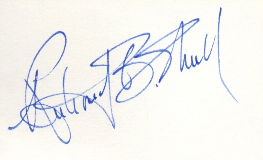 S-RICHARD B.SHULL autographed card  with COA