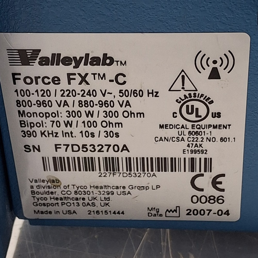 Covidien Valleylab Force FX-C Electrosurgical Generator