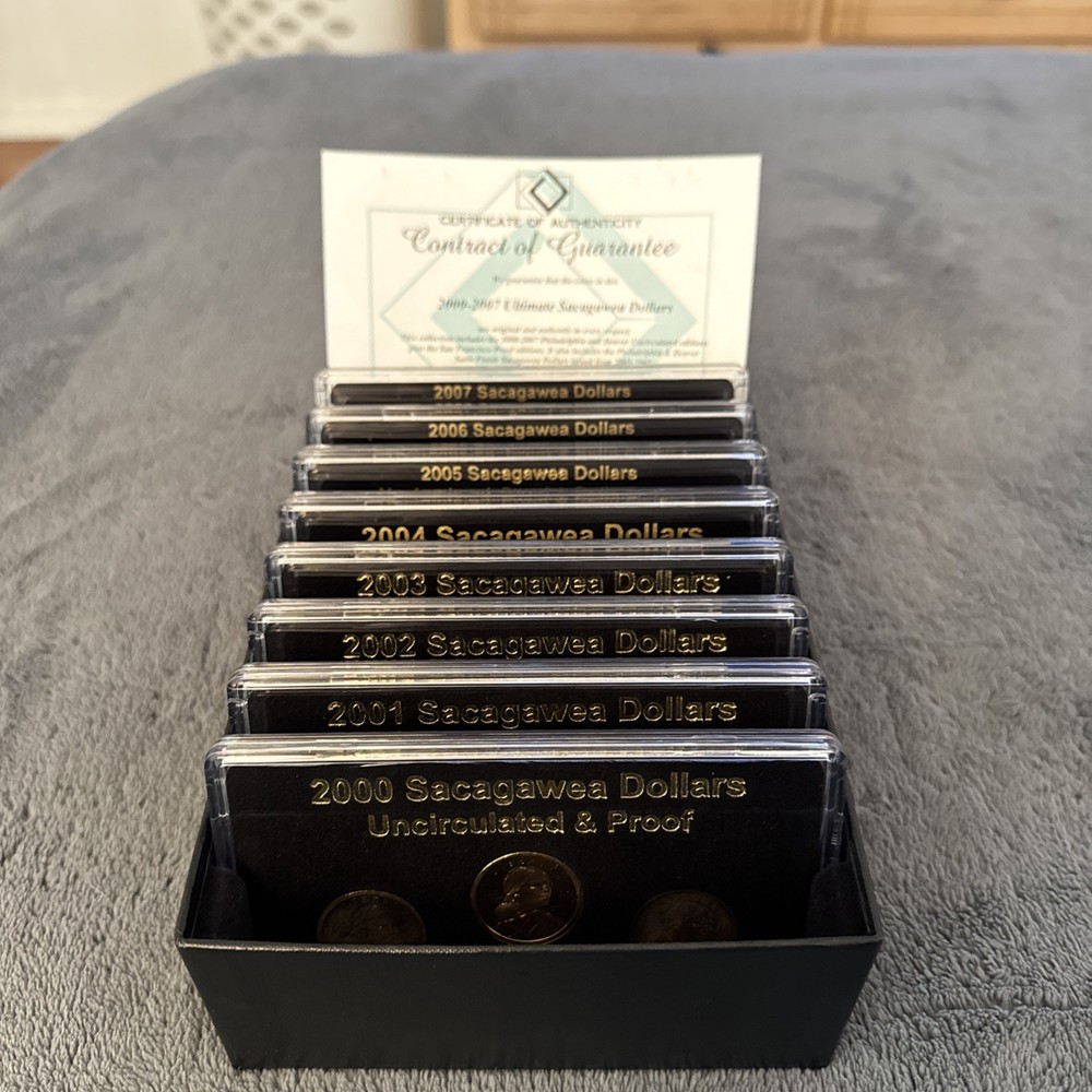 sacagawea dollar coins complete set 2000/2007