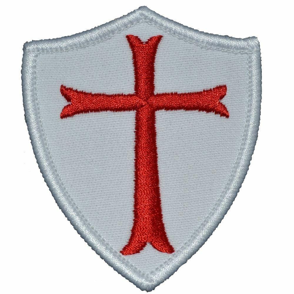 Knights Templar - Shield Style Patch 3x2.5
