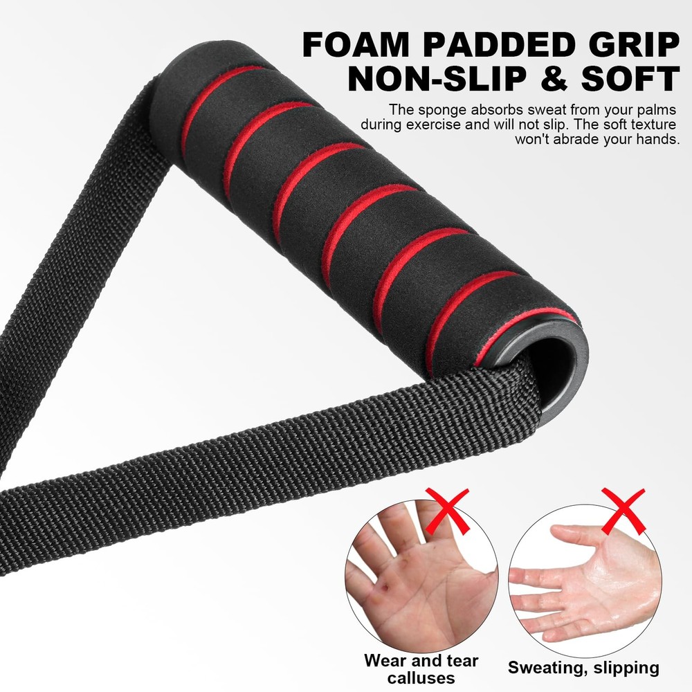 Exercise Handle for Resistance Bands Replacement Grip Handle Black