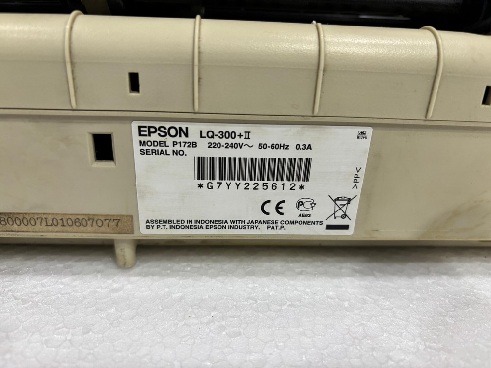 Epson LQ-300+ ll Workgroup Dot Matrix Printer P172B