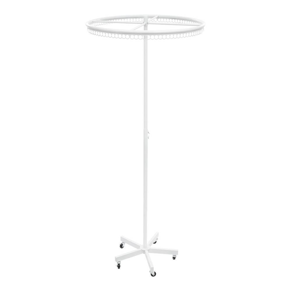 Rotatable Round Clothes Rack - Adjustable Height, Sturdy & Stylish Design