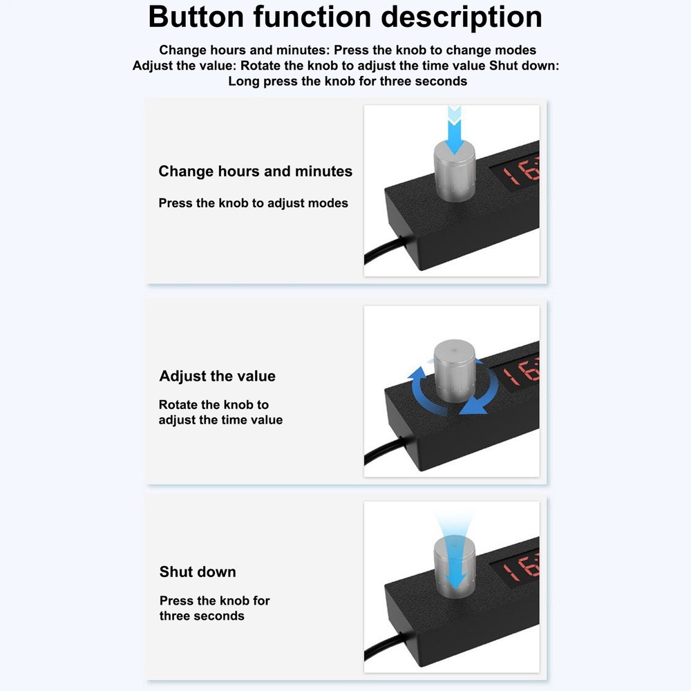 Turbo Timer For Engine Adjustable Timing Energy-off Switches Eco