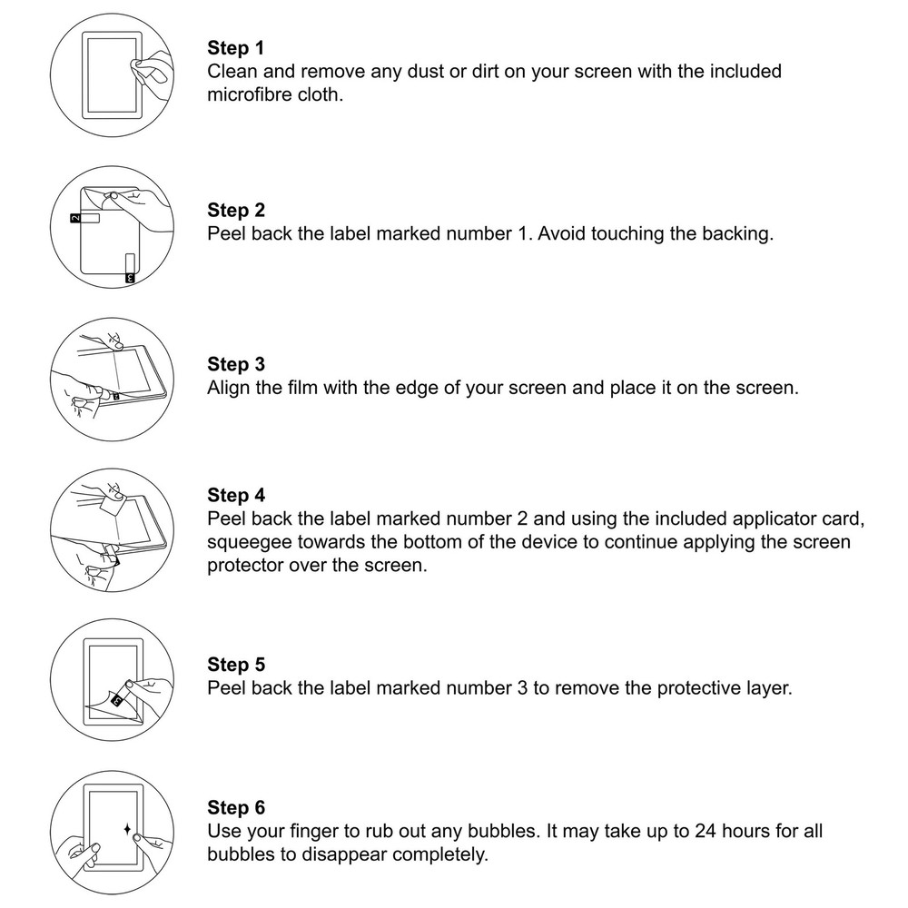 NuPro Fire HD 8 Screen Protector Kit (2-Pack), Clear