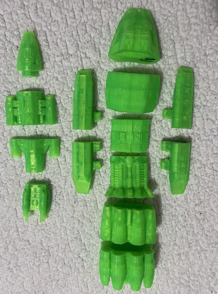3D Printed Battlestar Galactica Ships