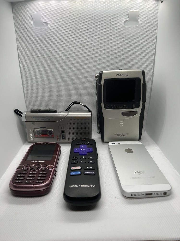Electronics Lot Of 5 Untested, iPhone, Sony VOR,