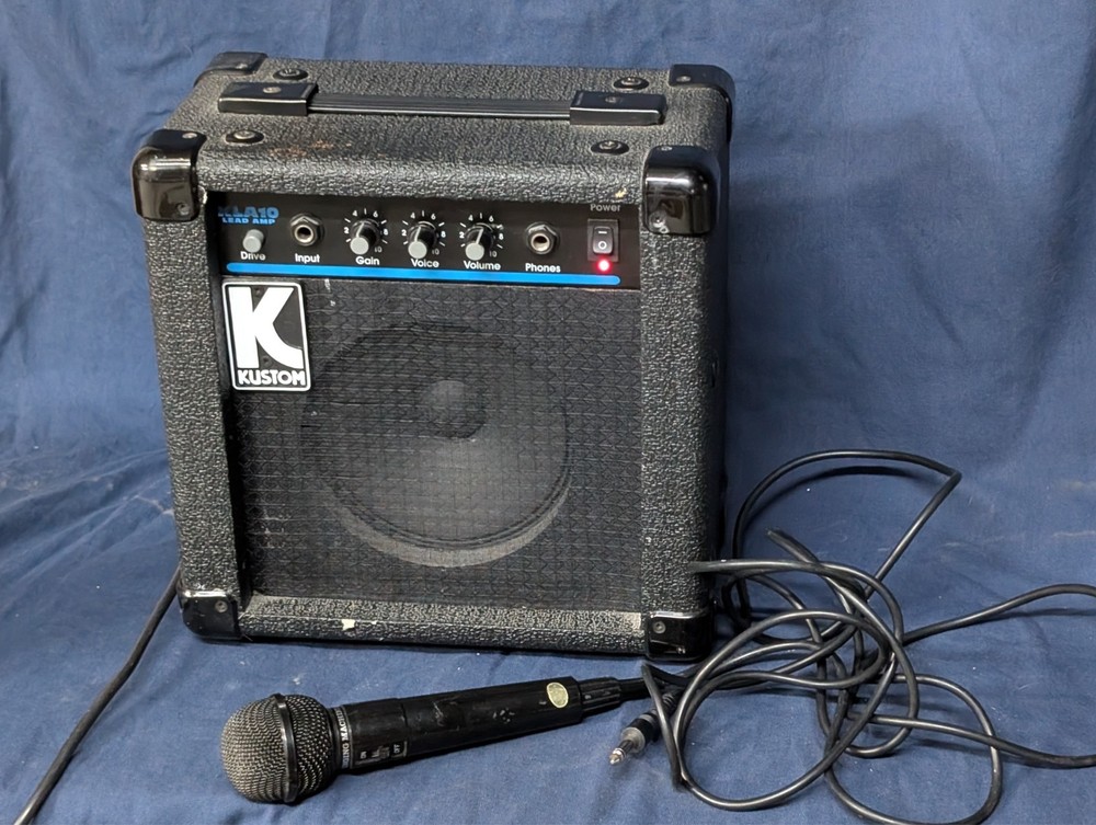 Kustom KLA10 Lead Small Practice Guitar Amplifier Solid State Works Great Clean