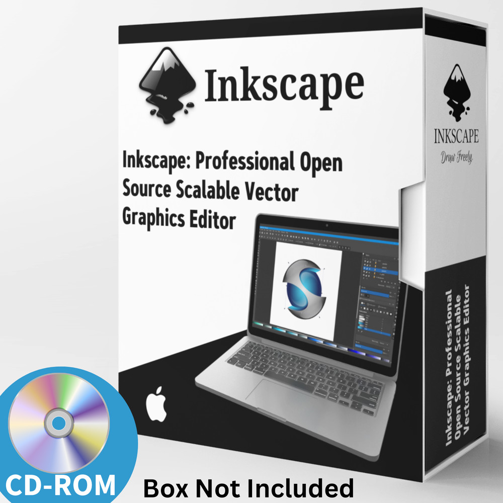 Inkscape Pro Illustrator - Vector Graphic Design Software for MAC on CD-ROM