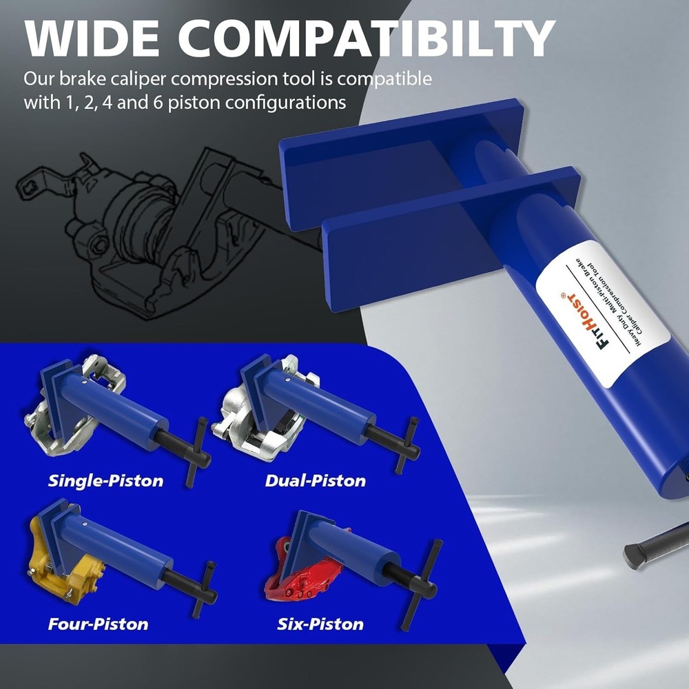 Brake Caliper Compression Tool Multi Piston Brake Pad Spreader Heavy Duty