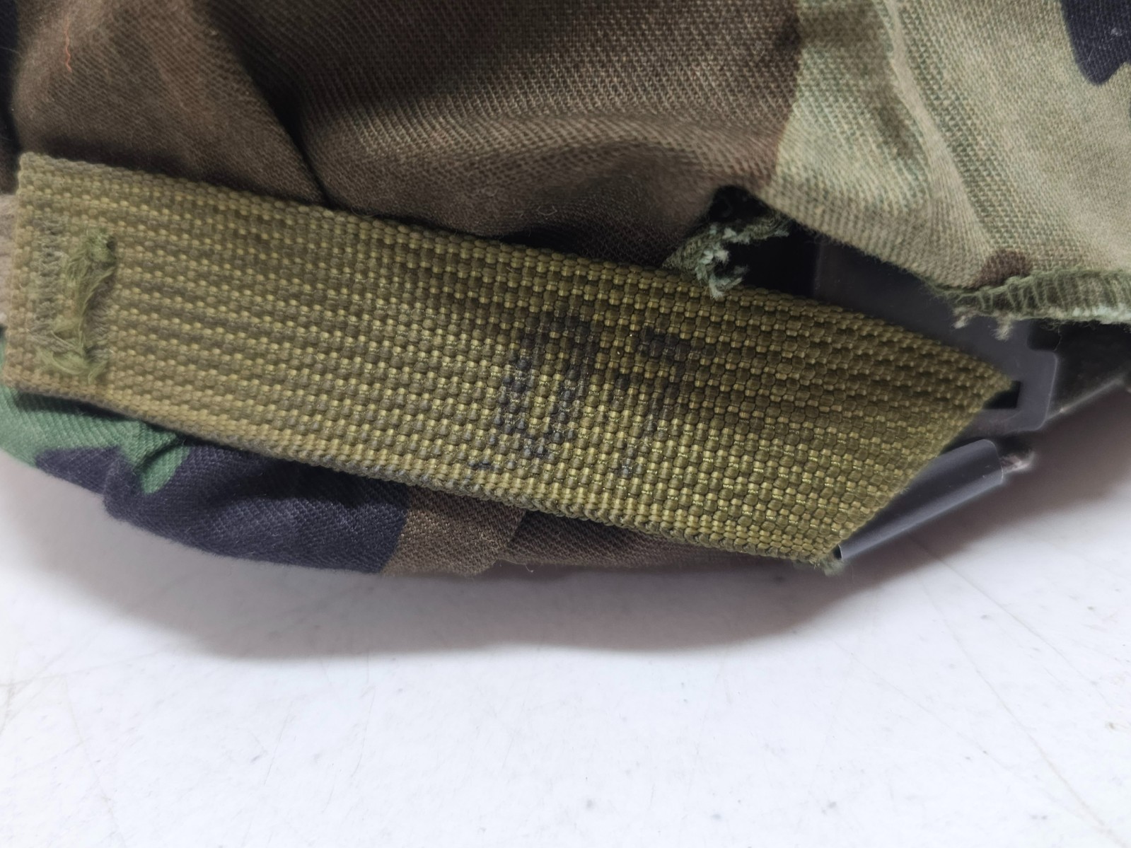 1950s US Army M1 Helmet w/ Green Metal Chinstrap & Liner